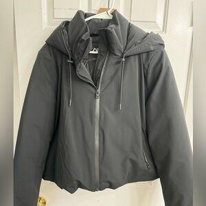 USED ZARA CROPPED WINTER PARKA WITH HOOD XXL